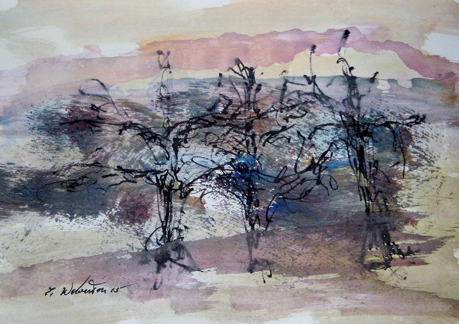 900x635 Sketch 32 Mixed Media By Edward Wolverton - Mixed Media Sketch