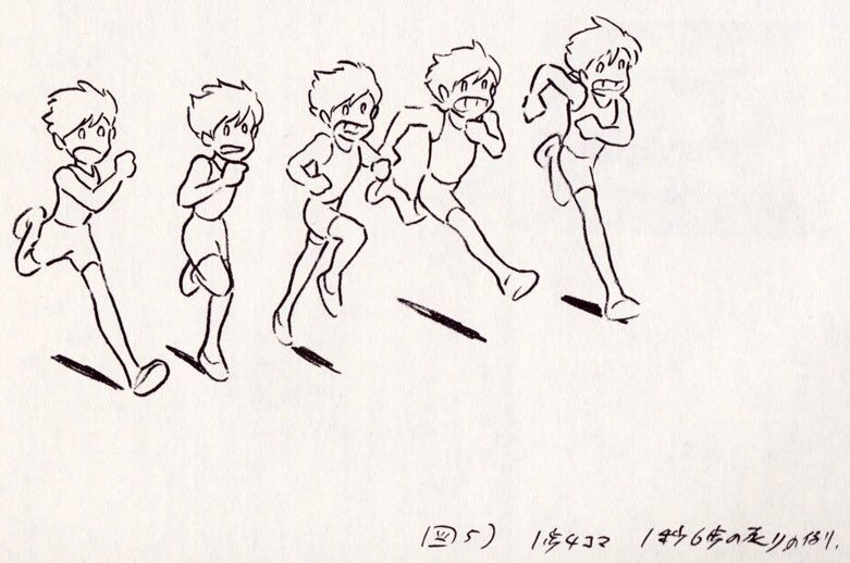 781x518 Hayao Miyazaki Sketches On How To Run. 1980 Issue Of - Miyazaki Sketches