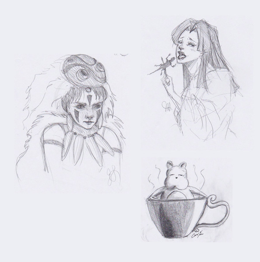 890x898 Miyazaki Sketches By Wikdvalkyrie - Miyazaki Sketches