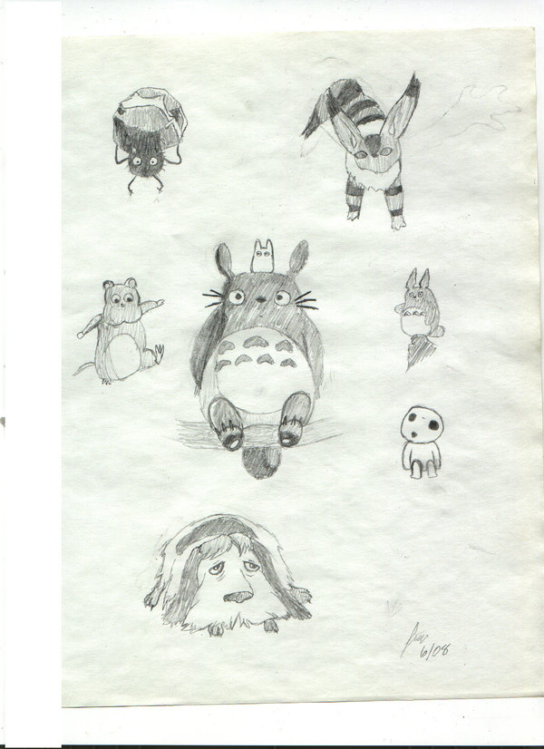 600x826 Miyazaki Sketches By Whispywood - Miyazaki Sketches