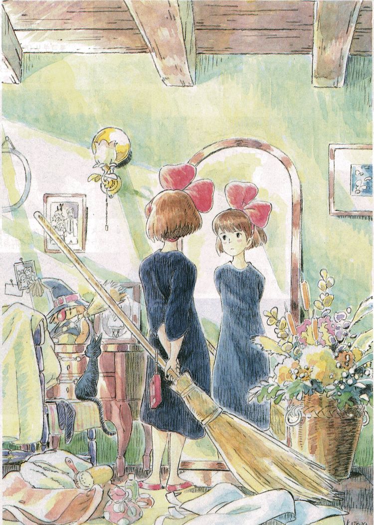 750x1054 Miyazaki Sketches Kiki - Miyazaki Sketches