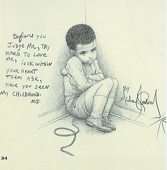 343x349 Mj Drawing Drawing By Michael Jackson, From History Album - Mj Sketch
