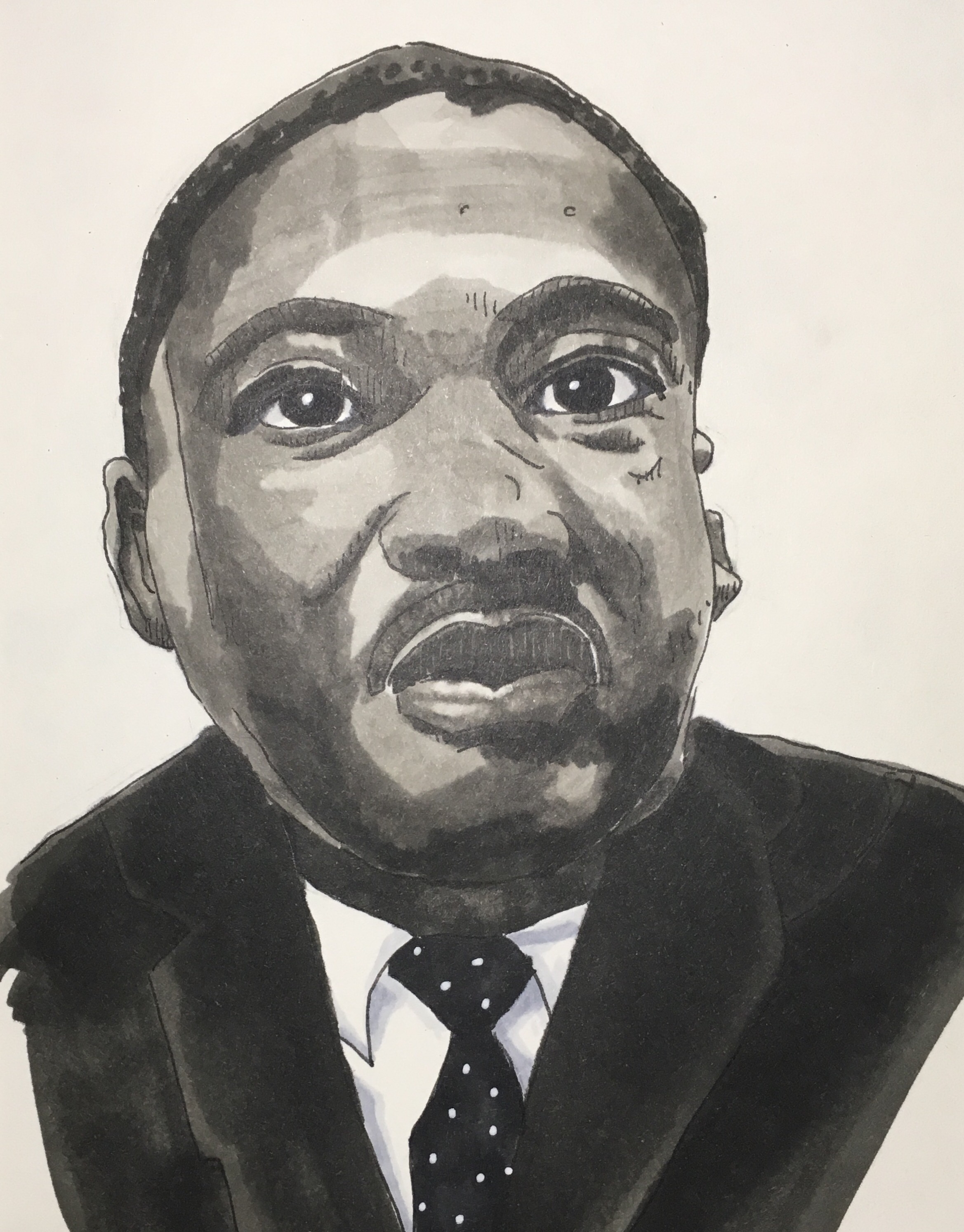 2337x2985 Martin Luther King The Hare Sketches - Mlk Sketch