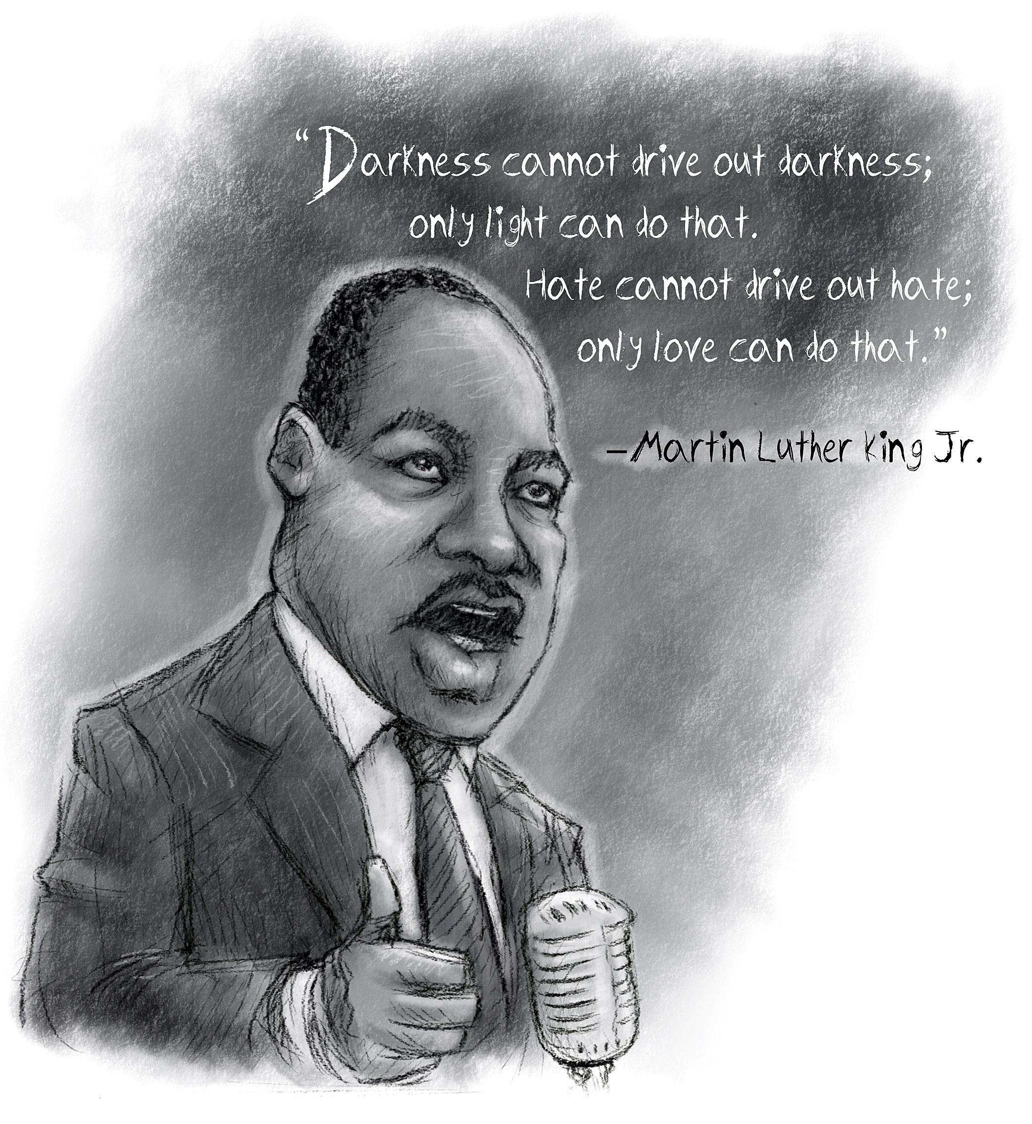 2082x2268 Martin Luther King Jr. Sketched Out - Mlk Sketch