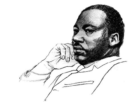 456x357 Martin Luther King Jr. Leaves A Lasting Impression - Mlk Sketch