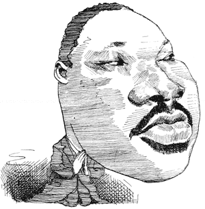 300x305 Soul Power By Andrew Kopkind The New York Review Of Books - Mlk Sketch