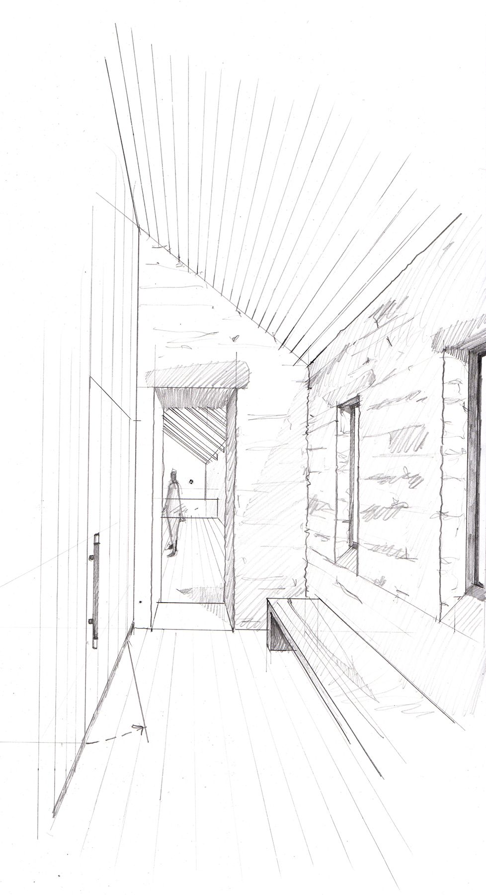978x1800 Interior Sketch For Longhouse Design. By Mma Mma Sketches - Mma Sketch