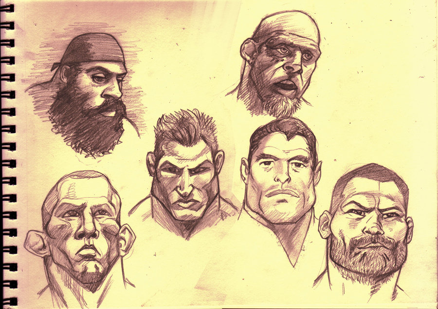 900x634 Mma Headshots By Scadilla - Mma Sketch