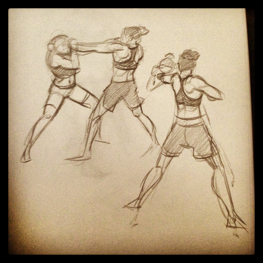 894x894 Mma Quick Sketch By Sykohyko - Mma Sketch