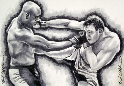 400x278 New Mma Artwork, Liddell, Anderson Forrest - Mma Sketch