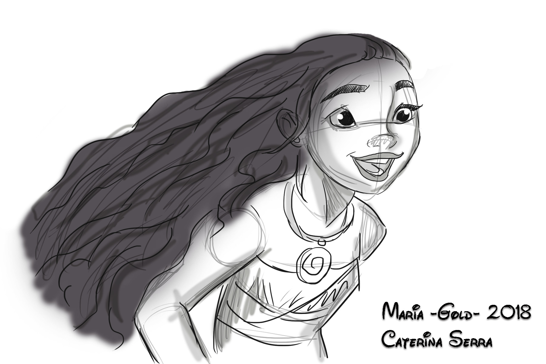 1800x1200 Maria Caterina Serra - Moana Sketch