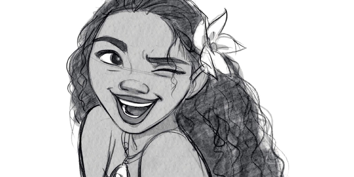 1200x600 The Art Of Moana Concept Art World - Moana Sketch