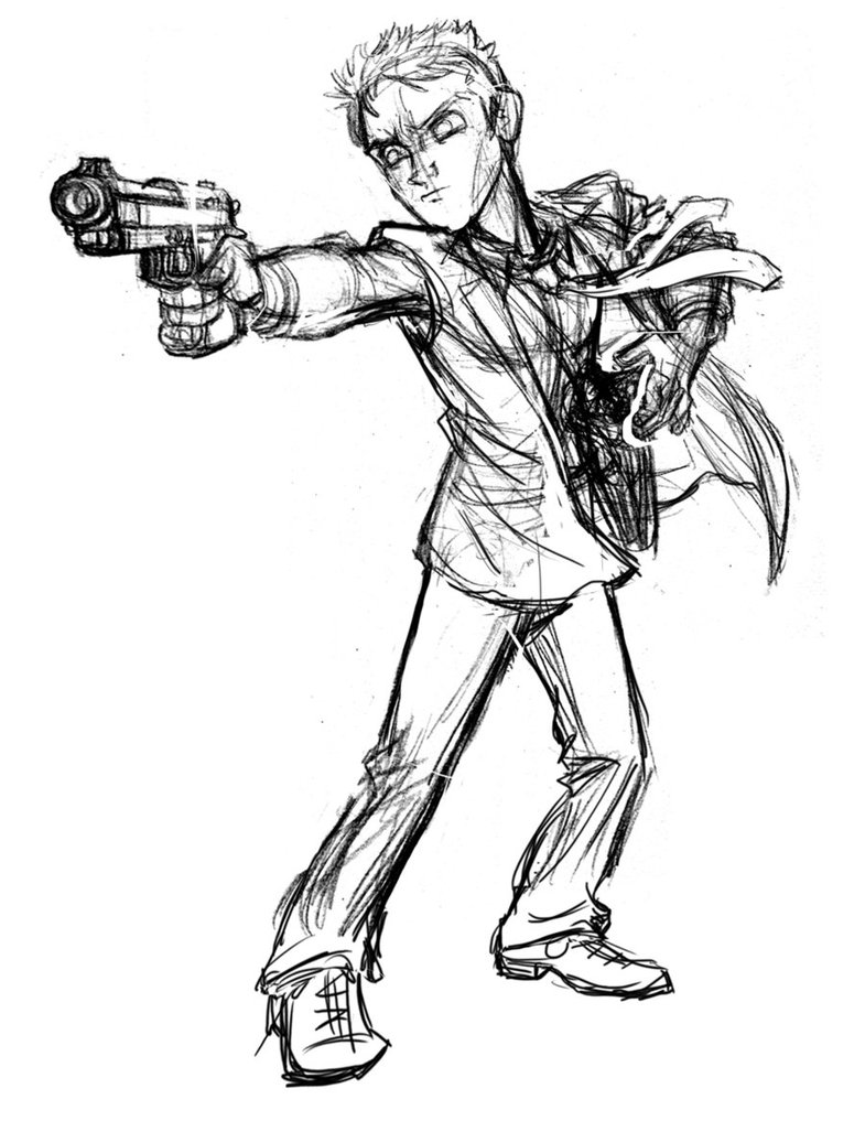 785x1017 Mob Guy Sketch By Tombancroft - Mob Sketch