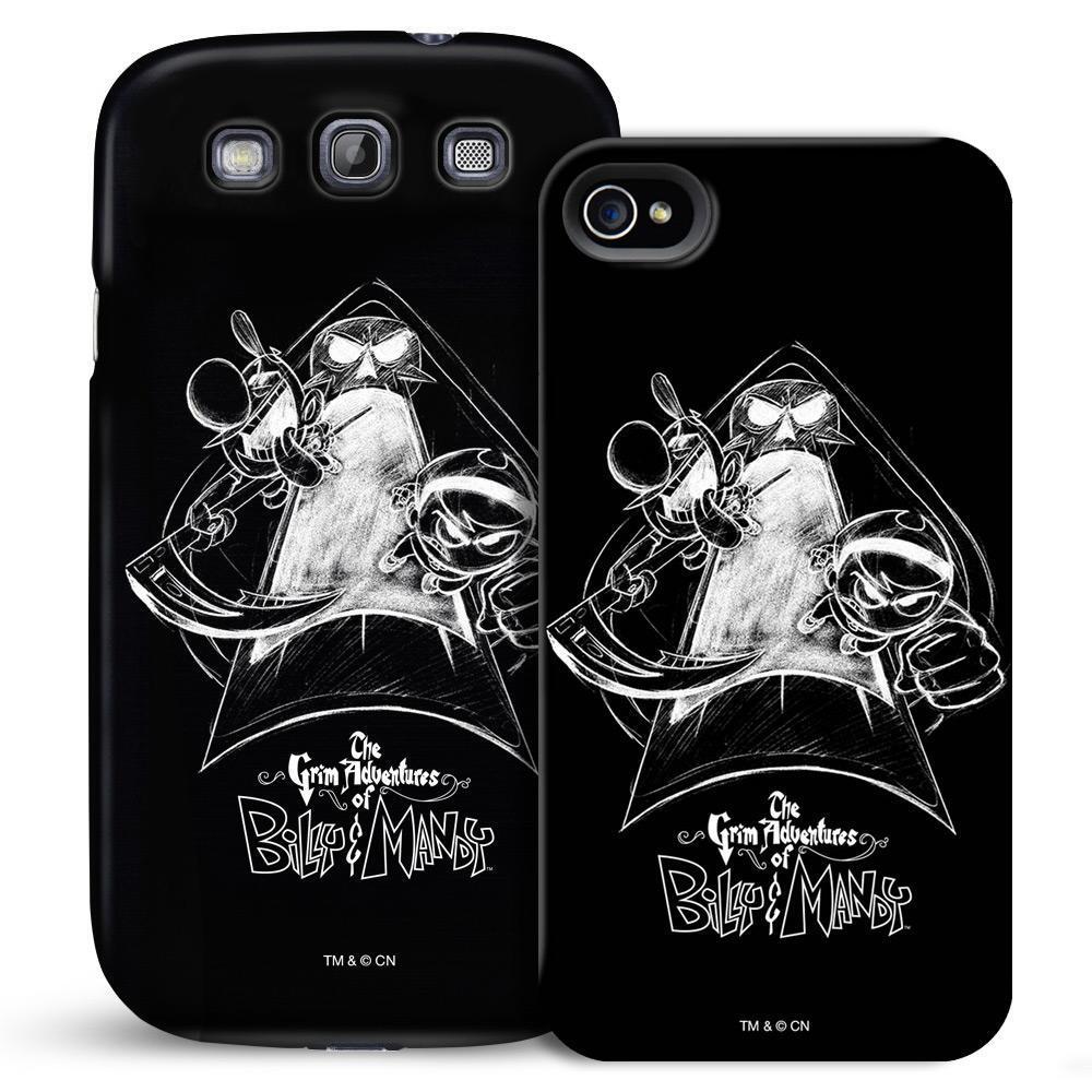 1000x1000 The Grim Adventures Of Billy Amp Mandy Sketch Phone Case For Iphone - Mobile Phone Sketch