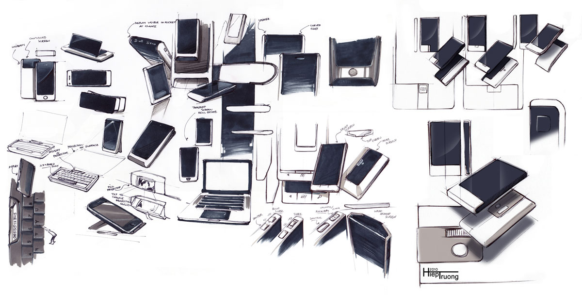 1200x608 A Hiep Of Design Phone Concepts - Mobile Phone Sketch