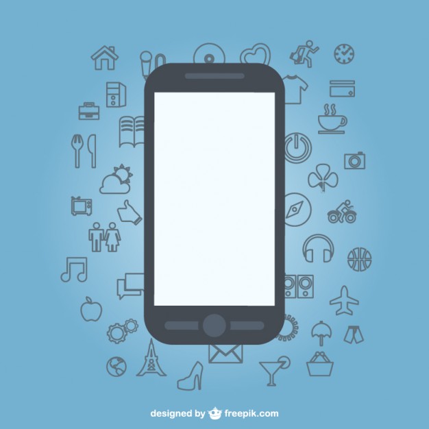 626x626 Sketch Icons Flat Mobile Phone Design Vector Free Download - Mobile Sketch