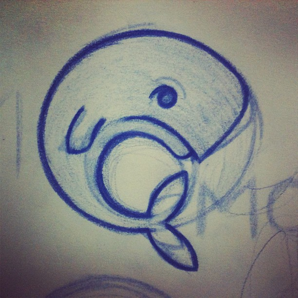 612x612 Moby Dick - Moby Dick Sketch