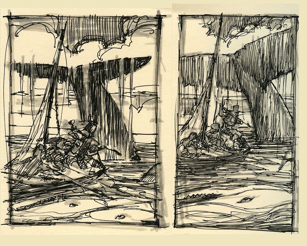 1000x804 Sketch + Lunch = Skuntch Moby Dick Pt1 - Moby Dick Sketch