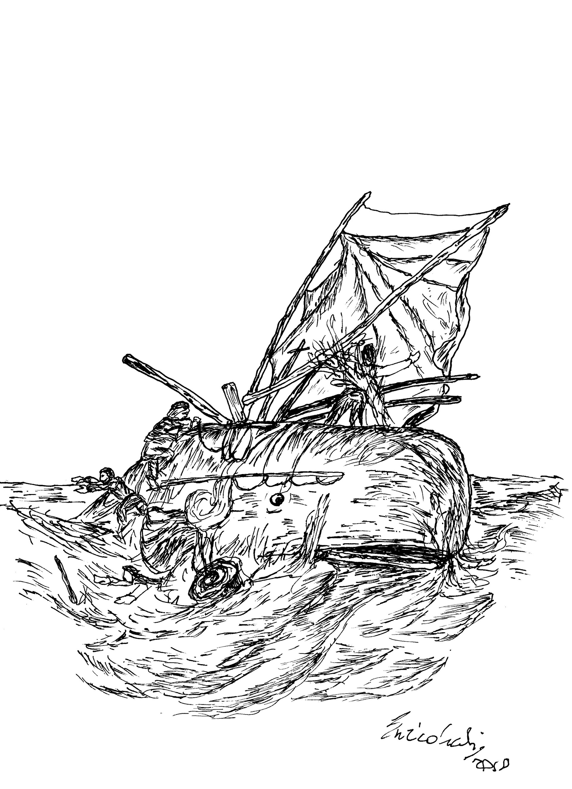 1920x2648 Habakuk Beneke - Moby Dick Sketch