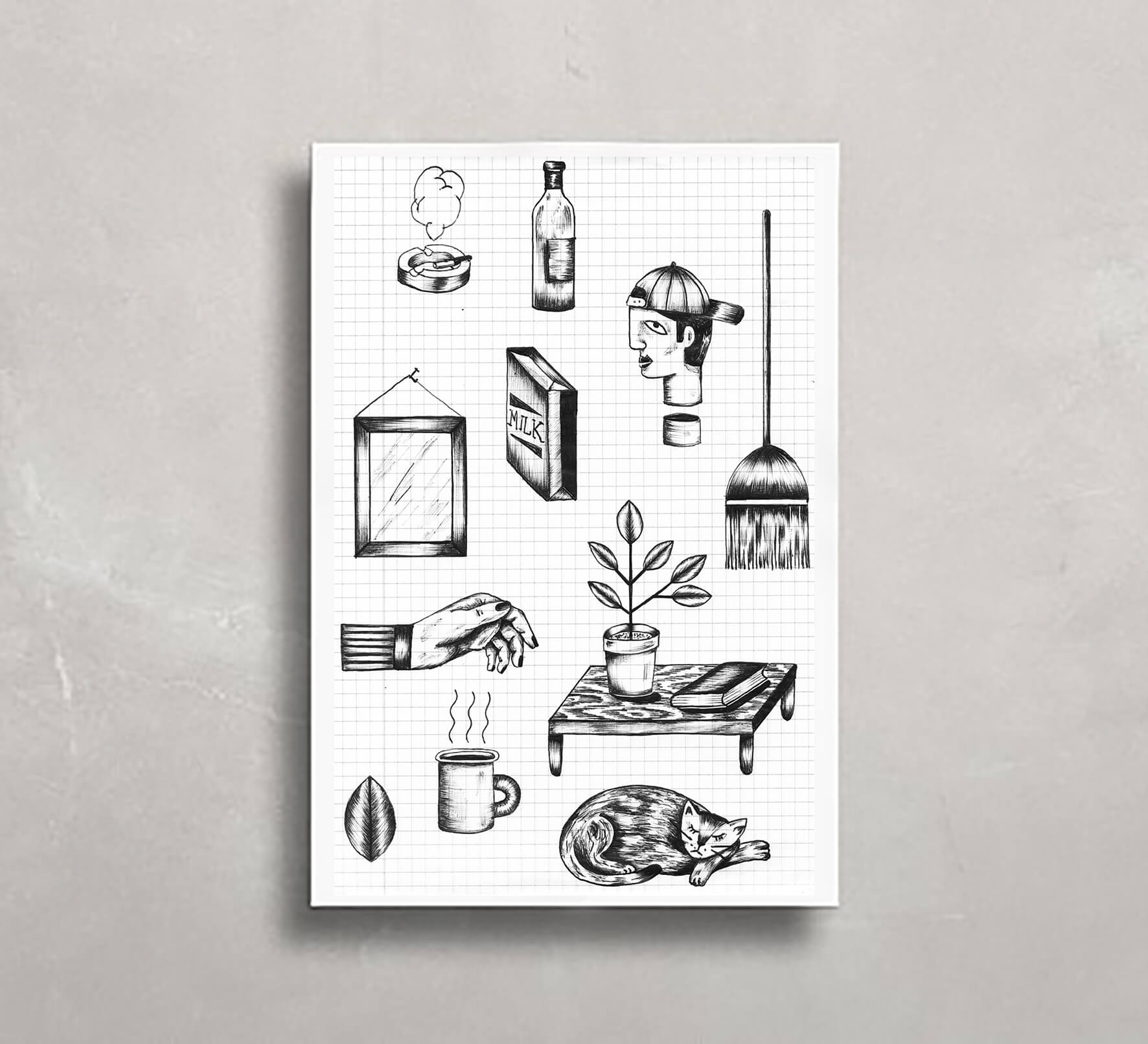 1772x1612 A3 Print Sketch Perrine Honore - Mock Sketch