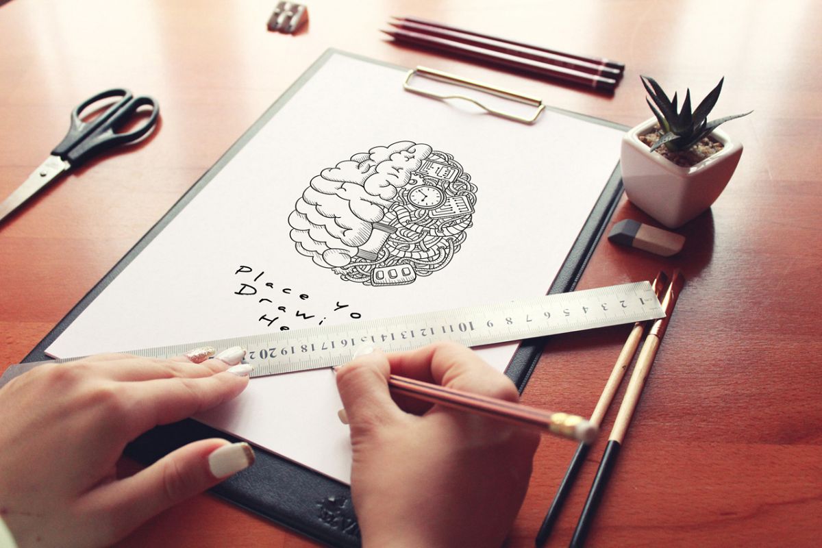 1200x800 Sketch Paper Mock Up - Mock Sketch