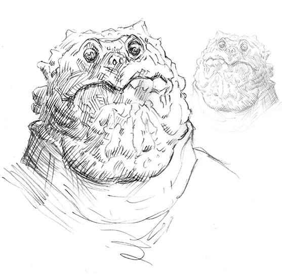 557x541 Digital Apocrypha Monster Sketch - Mock Sketch