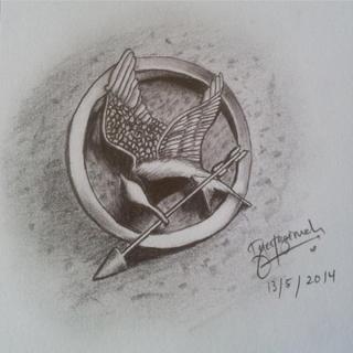 320x320 Liked Drawings By Officialjessy - Mockingjay Sketch