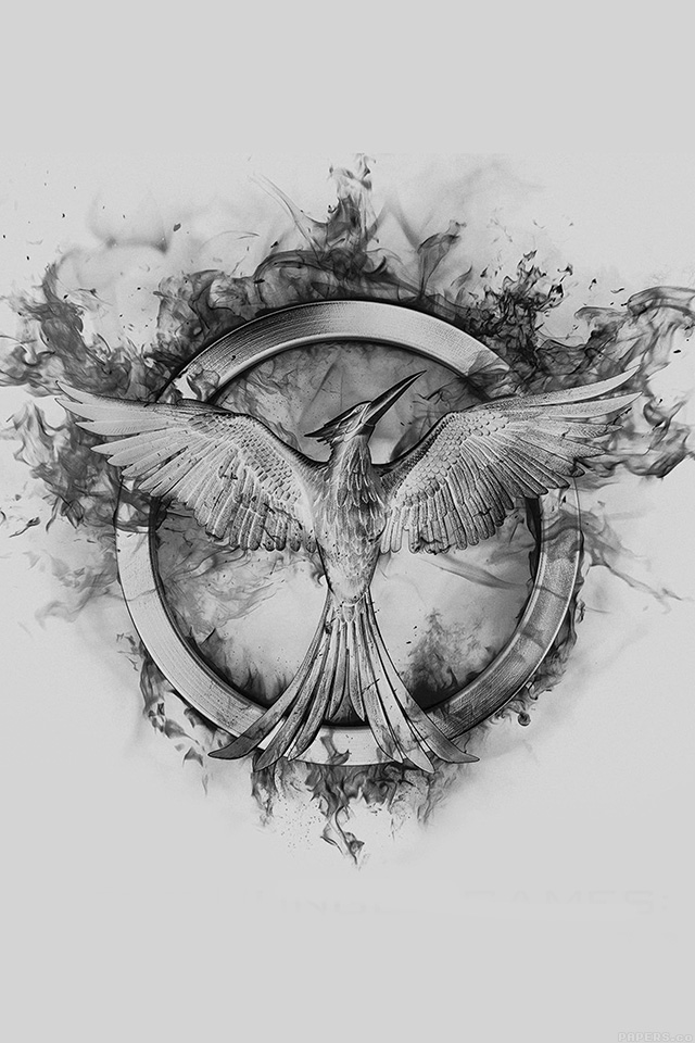 640x960 Iphone Wallpaper Ag76 Hunger Games Mockingjay - Mockingjay Sketch