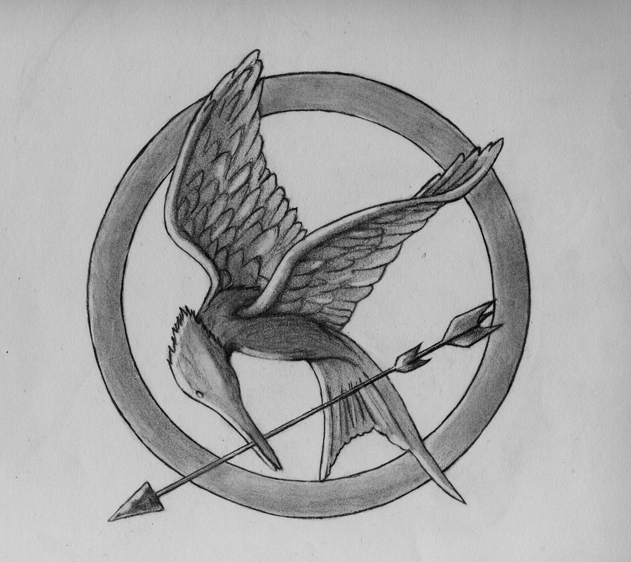 900x801 Mockingjay By Darkknights35 - Mockingjay Sketch