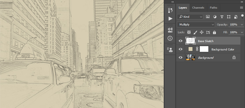 850x377 How To Create A Sketch Effect Action In Adobe Photoshop - Mode Sketch