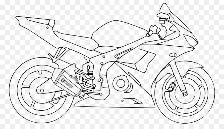 900x520 Drawing Cartoon Motorcycle Sketch - Mode Sketch