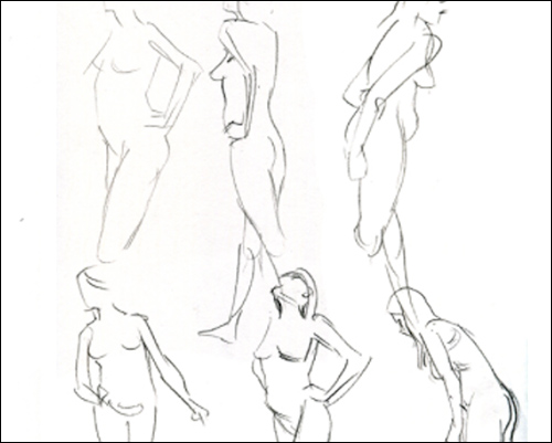 500x401 Learn To Draw The Human Body With This Free Figure Drawing E Guide - Model Body Sketch