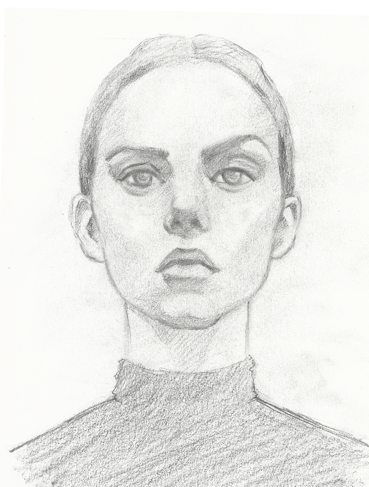 pencil sketch model