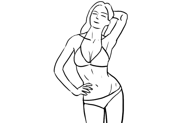 600x400 Posing Guide 21 Sample Poses To Get You Started With - Model Pose Sketch