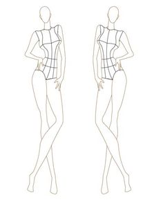 236x295 37 Best Models Images Fashion Illustrations - Model Pose Sketch