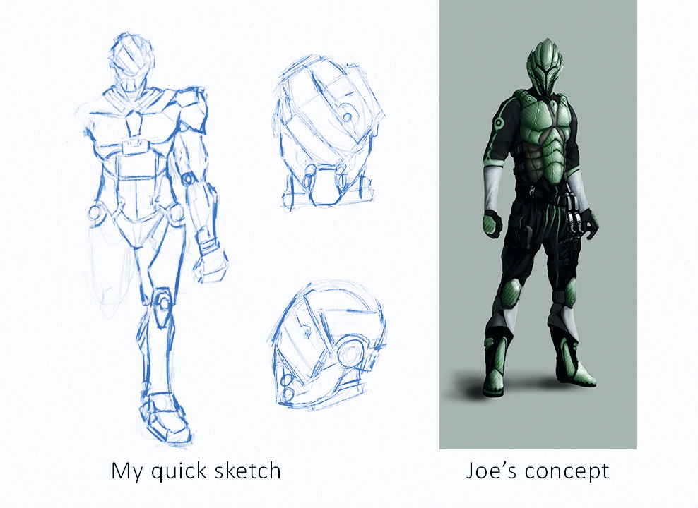 988x720 Blender Tutorial Model And Pose A Character 3d Artist - Model Pose Sketch