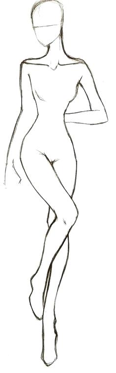 236x754 New Model Sketch Template Free Best Of Fashion Sketching How - Model Sketch Template