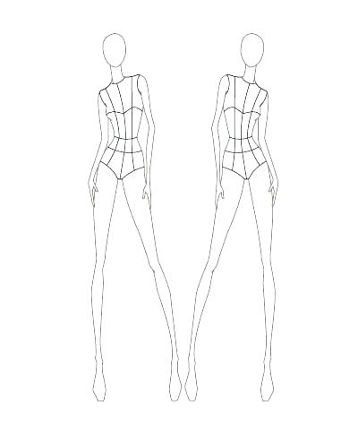 clothing model drawing