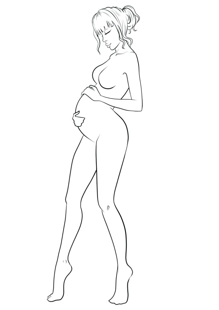 725x1024 Drawn Templates Human Drawing Model Sketch Template Fashion - Model Sketch Template