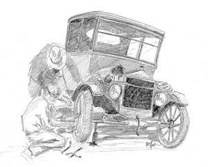 300x240 Ford Model T Drawings Fine Art America - Model T Sketch