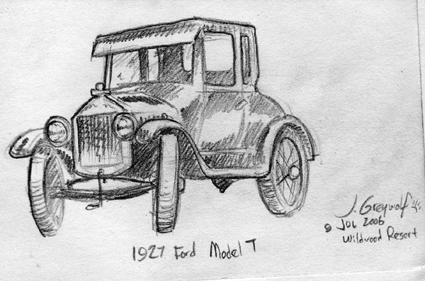 Model T Sketch at PaintingValley.com | Explore collection of Model T Sketch