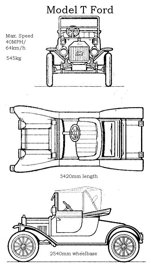 502x884 Ford Model T Blueprint T Shirt Ford Models, Ford - Model T Sketch