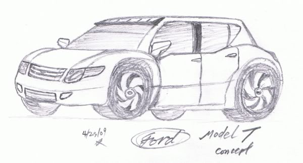 600x323 Ford Model T Concept - Model T Sketch