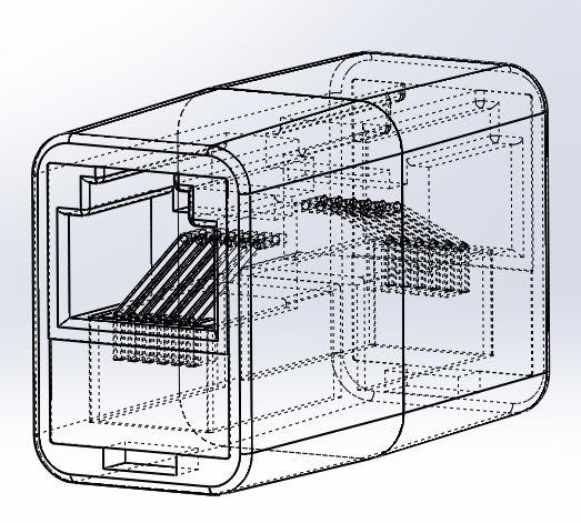 523x471 Modem Coupler 3d Cad Model Library Grabcad - Modem Sketch