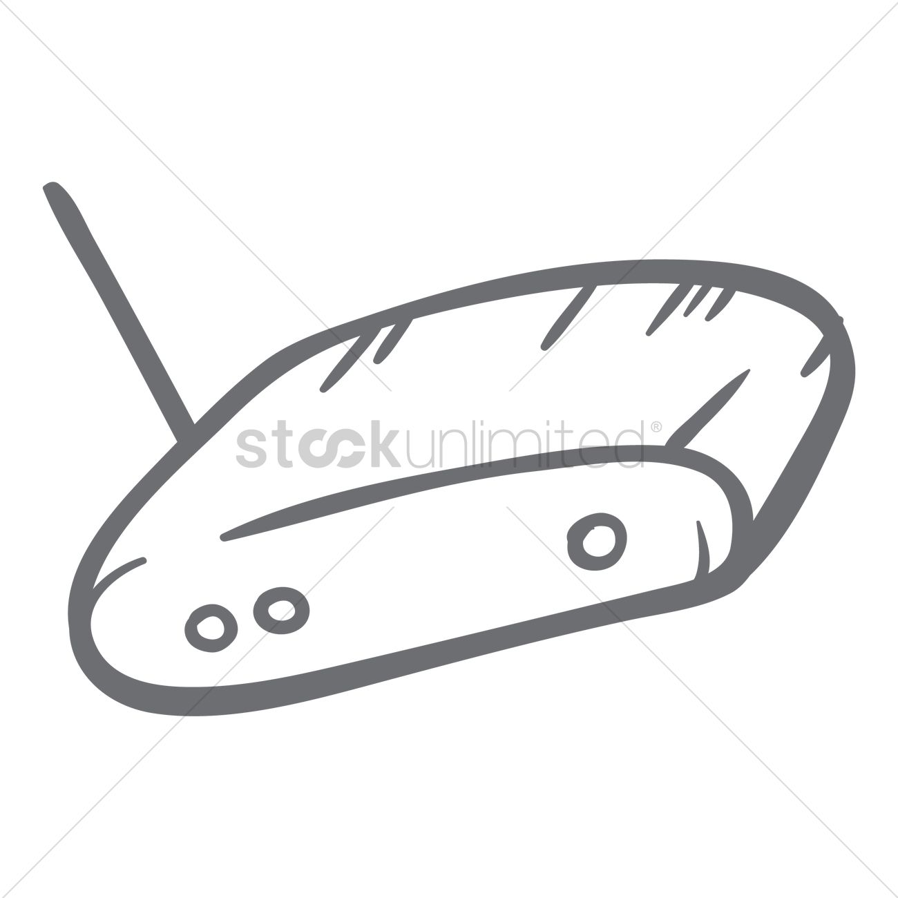1300x1300 Modem Vector Image - Modem Sketch