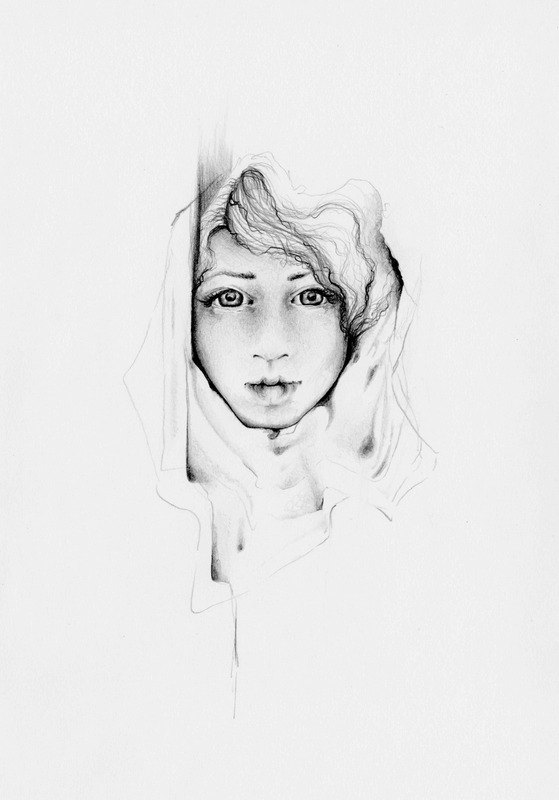 559x800 Drawn Women Modern Art - Modern Art Sketches