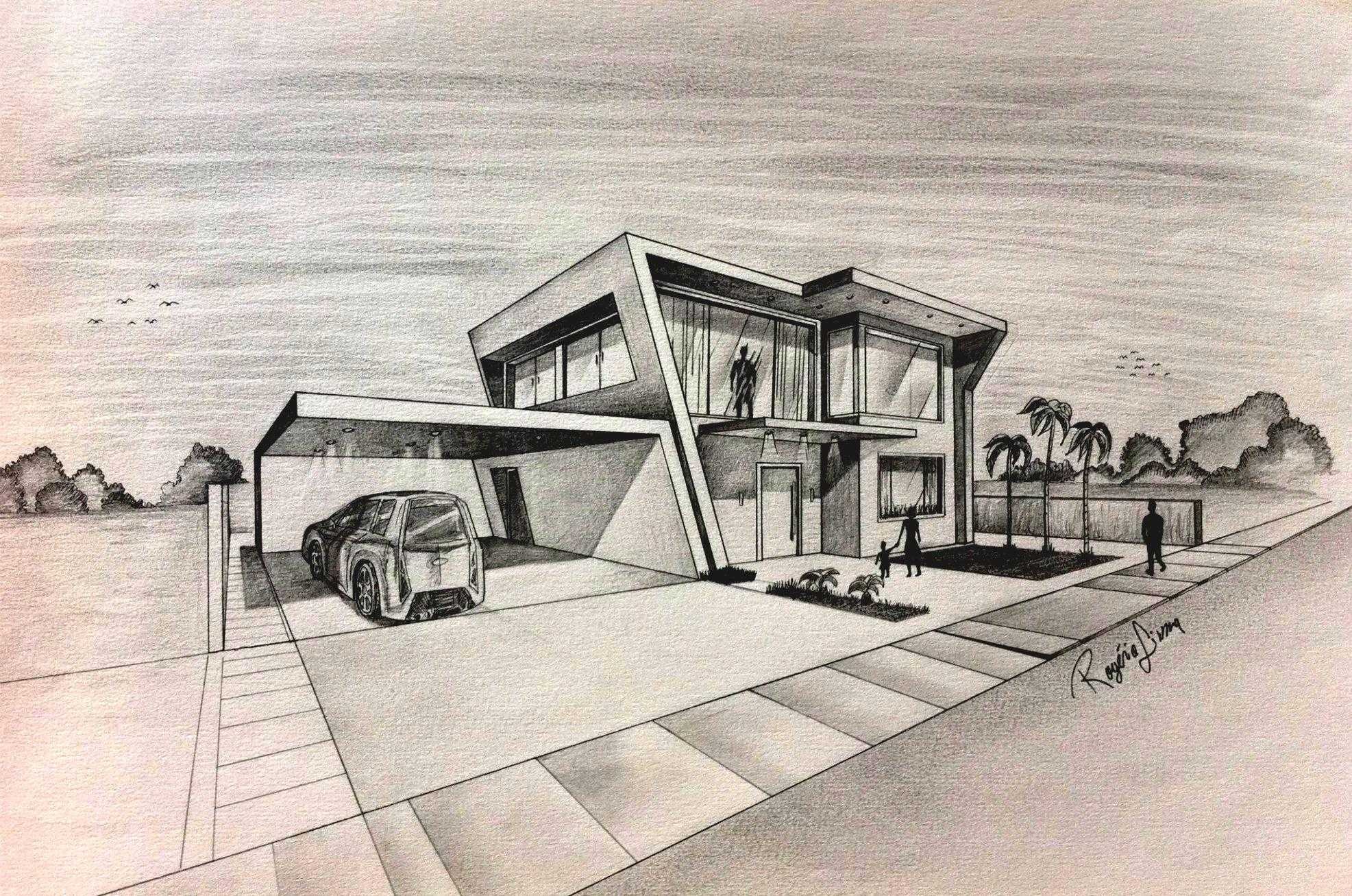 2 story house sketch