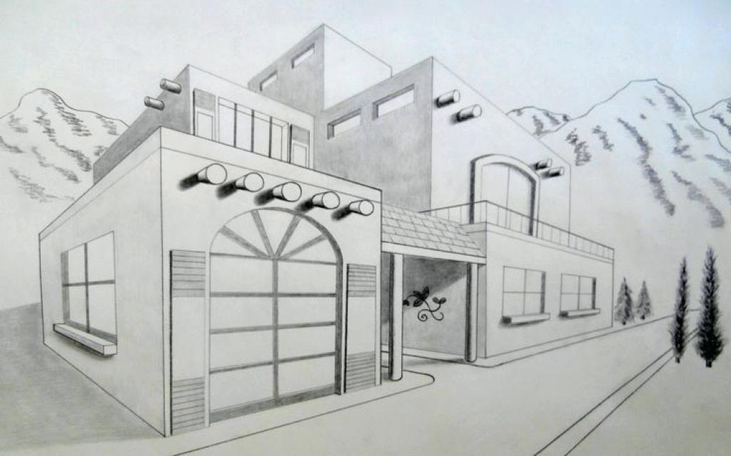 Modern House Sketch At Paintingvalley Com Explore Collection Of