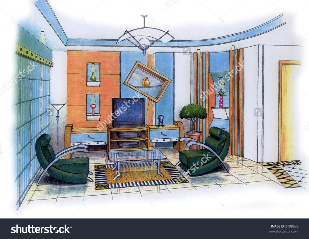 1024x793 Simple Ceiling Sketch Simple Modern House Sketch Modern - Modern House Sketch