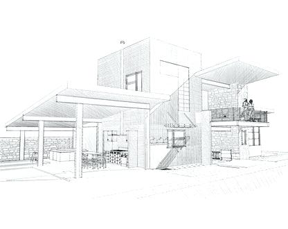 Modern House Sketch At Paintingvalley Com Explore Collection Of
